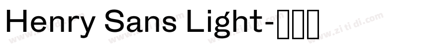 Henry Sans Light字体转换